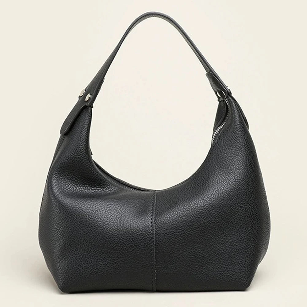 Luxury Design Hobo Handbags for Women Retro Vegan PU Leather Ladies Clutch Hand Bag Purse Small Tote Shoulder Bags - EUFASHIONBAGS