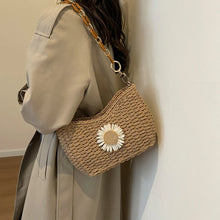 Carica l&#39;immagine nel visualizzatore di Gallery, Handmade Women&#39;s Shoulder Bag Summer Straw Beach Bag Bohemian Handbags Fashion Hobo Designer Shopper Purse