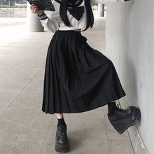 Load image into Gallery viewer, Pleated Skirts Women S-5XL Vintage Young basic Leisure Korean All-match Spring High Waist