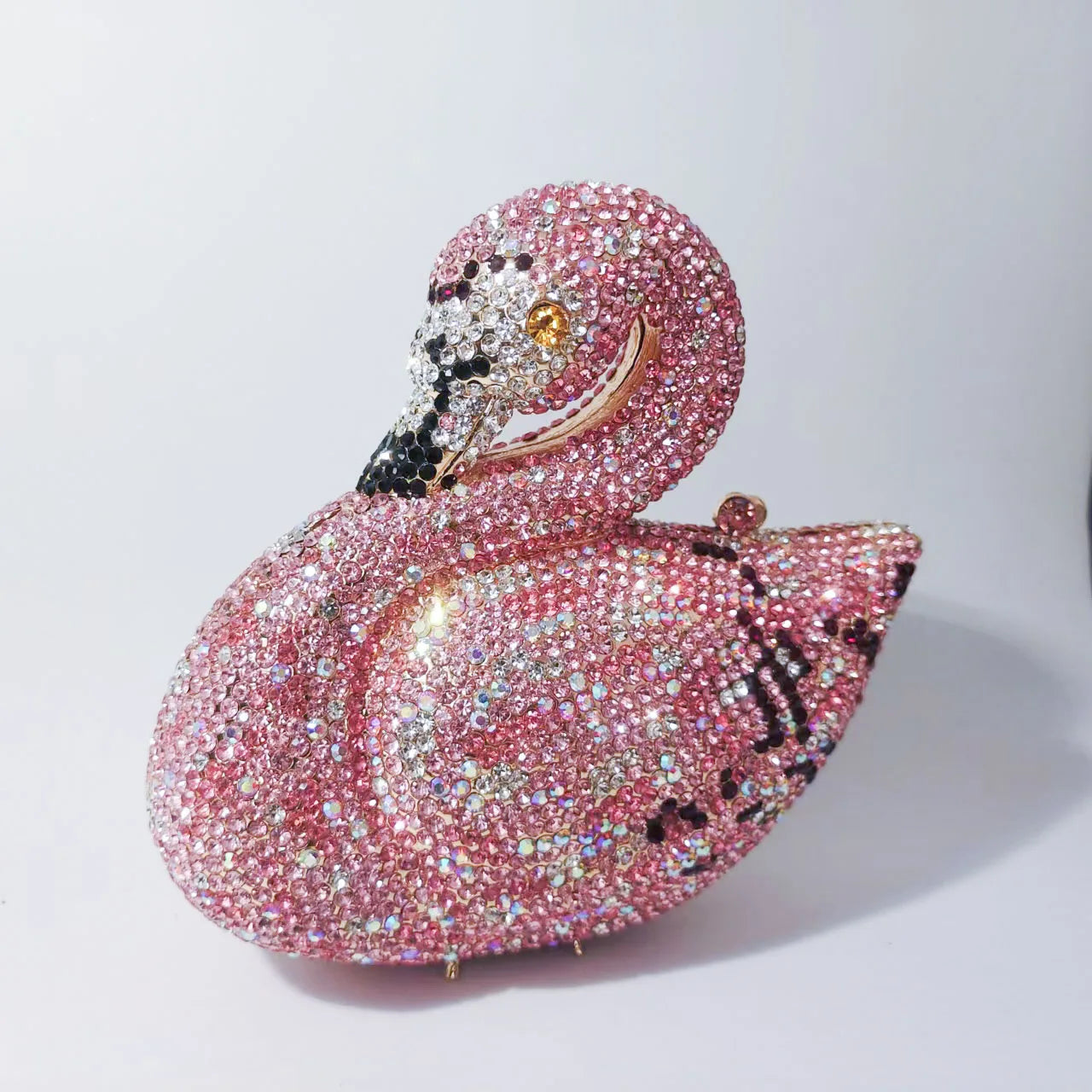 Swan Shaped Diamond Evening Clutch Bags New Rhinestone Day Clutches Metallic Gem Clutch Purses And Handbags Wedding Purse