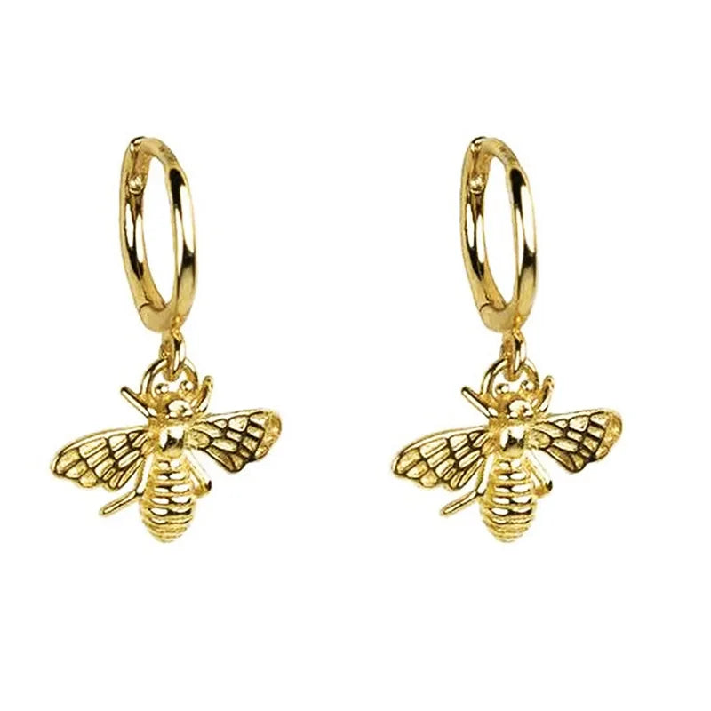 Honey Bee Dangle Earrings for Women Simple Stylish Cute Animal Metal Earrings Fashion Versatile Girls Jewelry Drop Ship - EUFASHIONBAGS