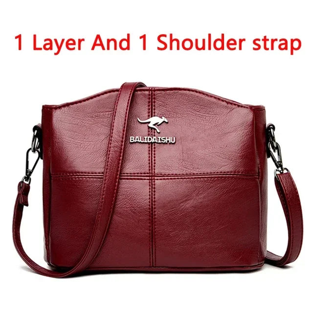 Women Embroidery Tote Bag High Quality Leather Handbags Women Shoulder Bag Small Crossbody Bags For Women Sac a Main