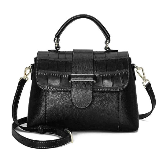 Women Genuine Leather Bags Real Cowhide Leather Women's Famous Brand Cowhide Leather Shoulder Bag Women Bags - EUFASHIONBAGS