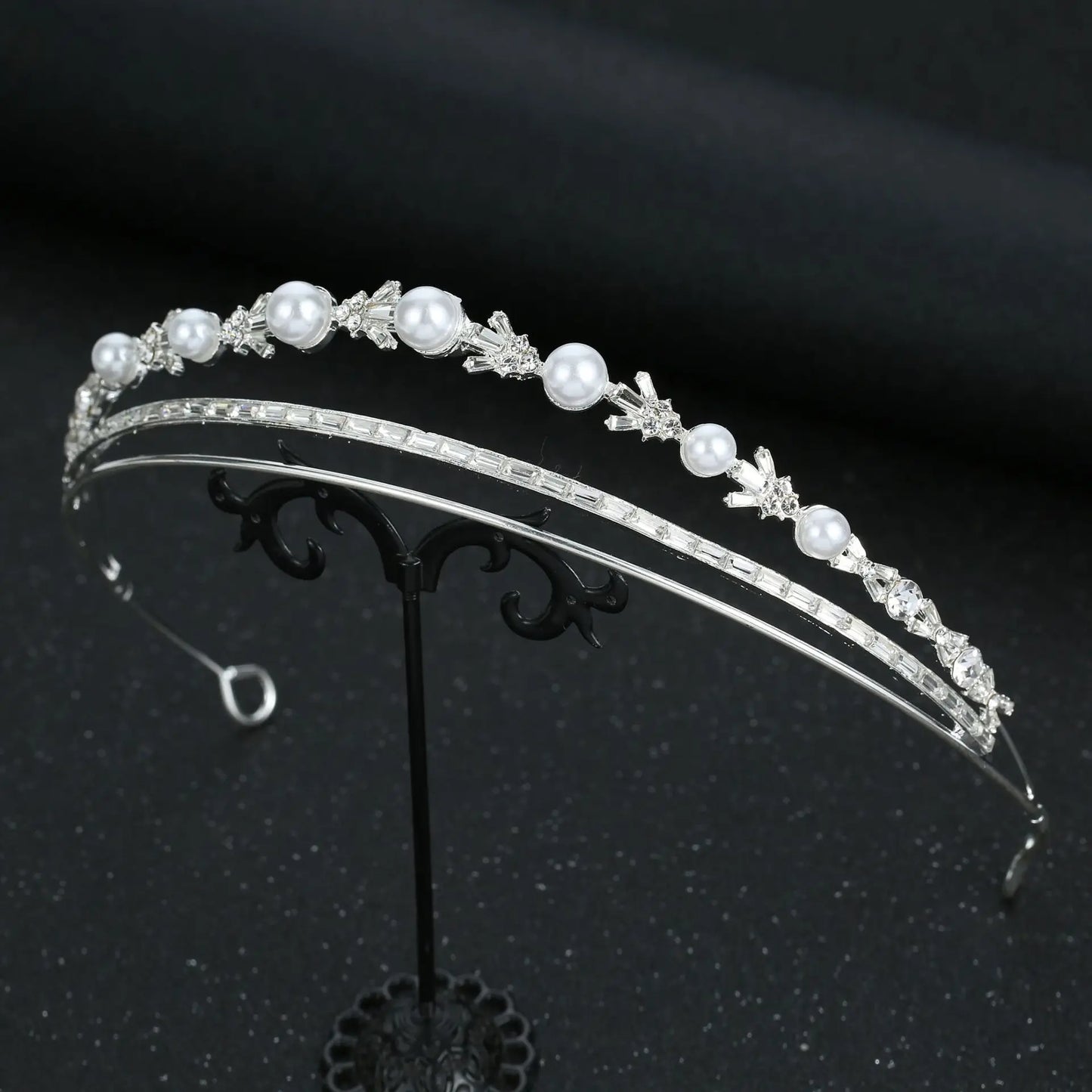 Handmade Headbands Wedding Hair Accessories for Women Engagement Jewelry Bridal Hairbands Pearl Crowns Simple Tiaras Party Gifts - EUFASHIONBAGS