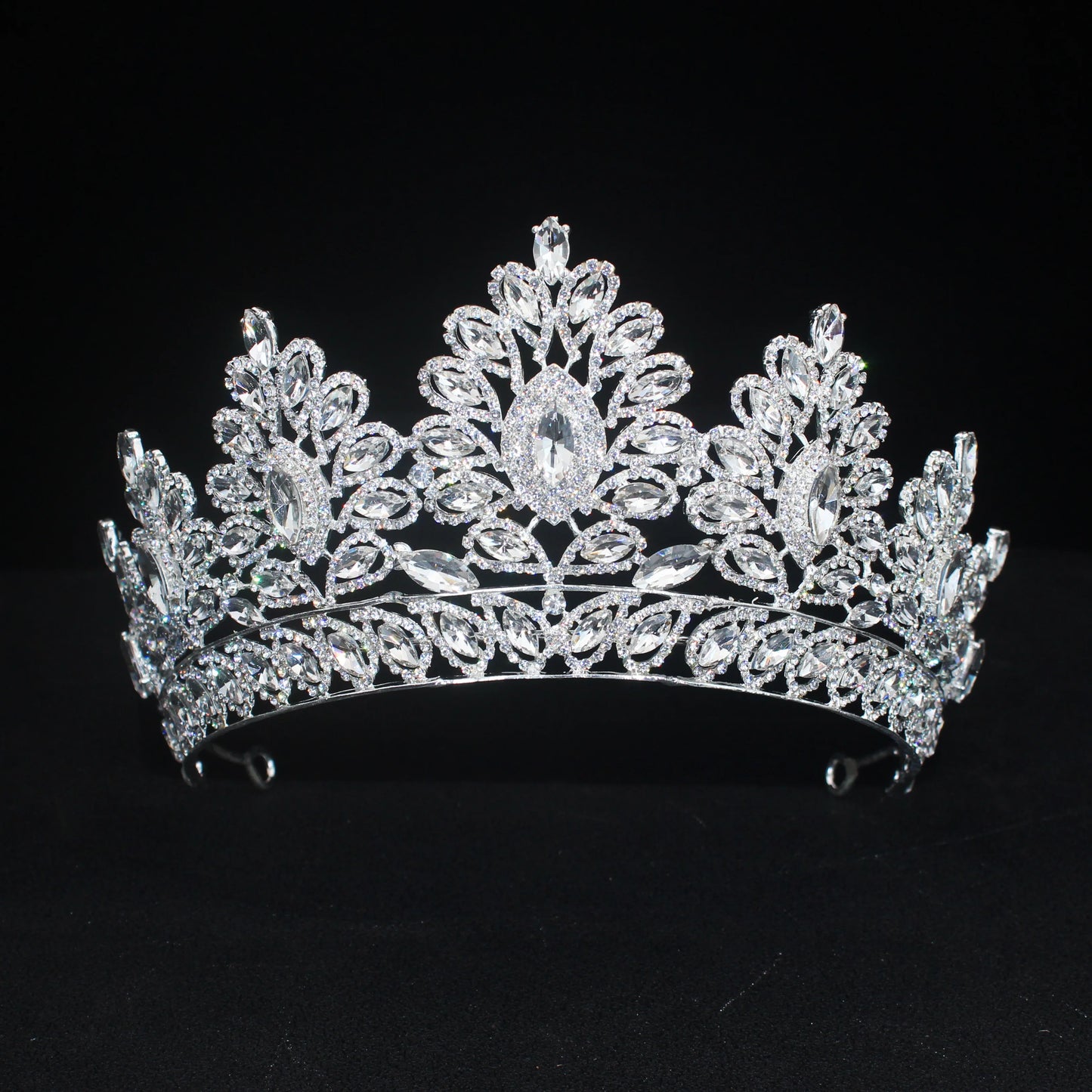 Luxury Crystal Tiara Crowns for Girl Women Pageant Prom Diadem Wedding Bride Hair Jewelry Accessories Bridal Hair Ornaments - EUFASHIONBAGS