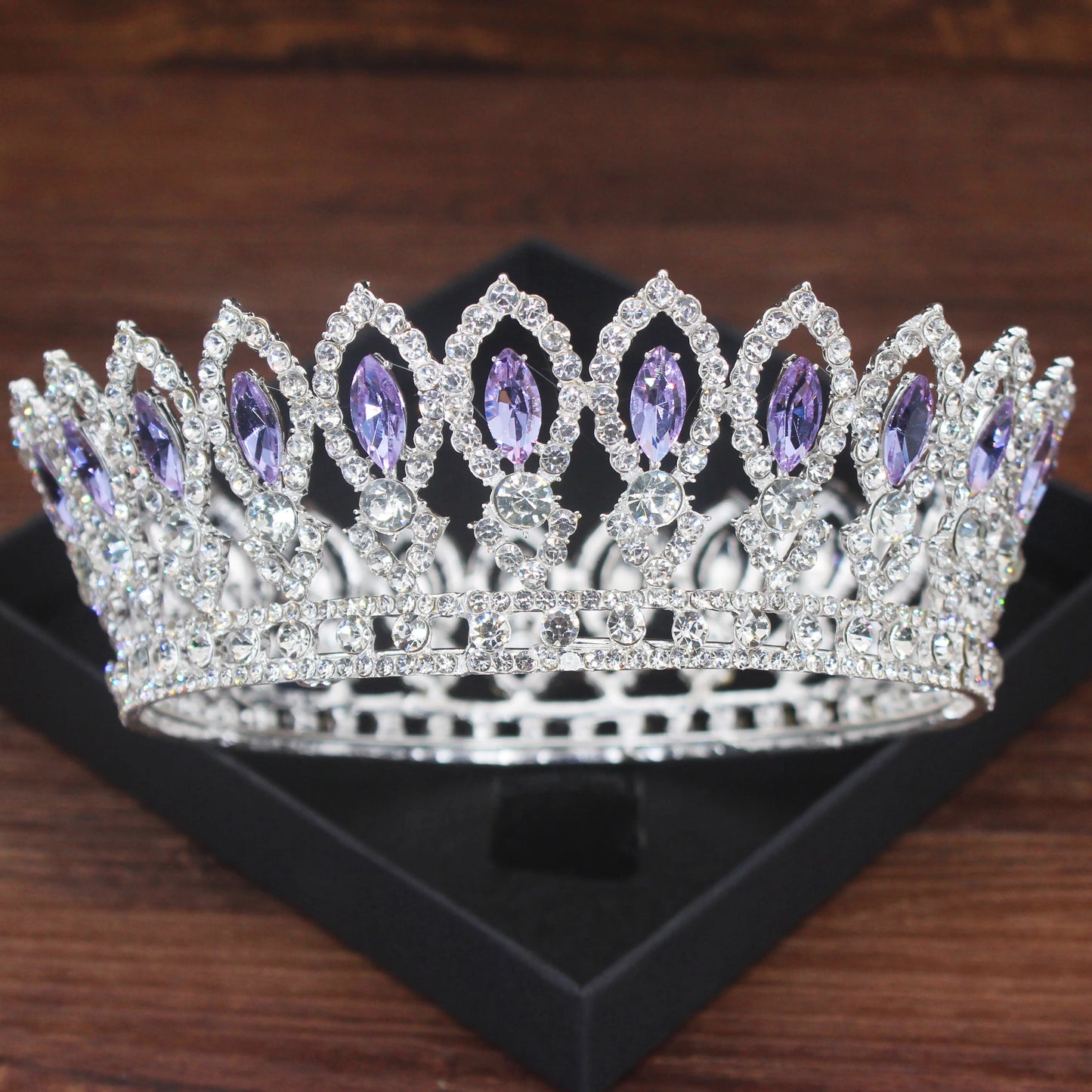 Luxury Crystal Tiaras and Crowns Queen Bride Diadem Wedding Bridal Headpiece For Women Hair Jewelry Accessories - EUFASHIONBAGS