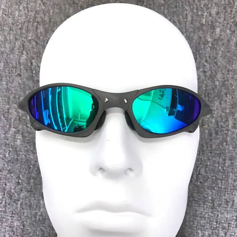 Man Polarized Sunglasses Cycling Glasses UV400 Fishing Sunglasses Metal Bicycle Goggles Cycling Eyewear Riding Glasses H8-2 - EUFASHIONBAGS