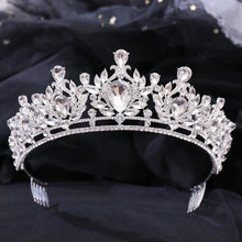 Cargar imagen en el visor de la galería, Baroque Luxury Crystal Wedding Bridal Tiaras And Crowns Headband For Women Bride Wedding Bridal Hair Accessories Jewelry Crown