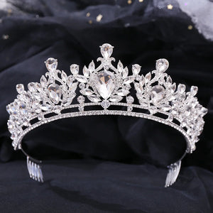 Baroque Luxury Crystal Wedding Bridal Tiaras And Crowns Headband For Women Bride Wedding Bridal Hair Accessories Jewelry Crown