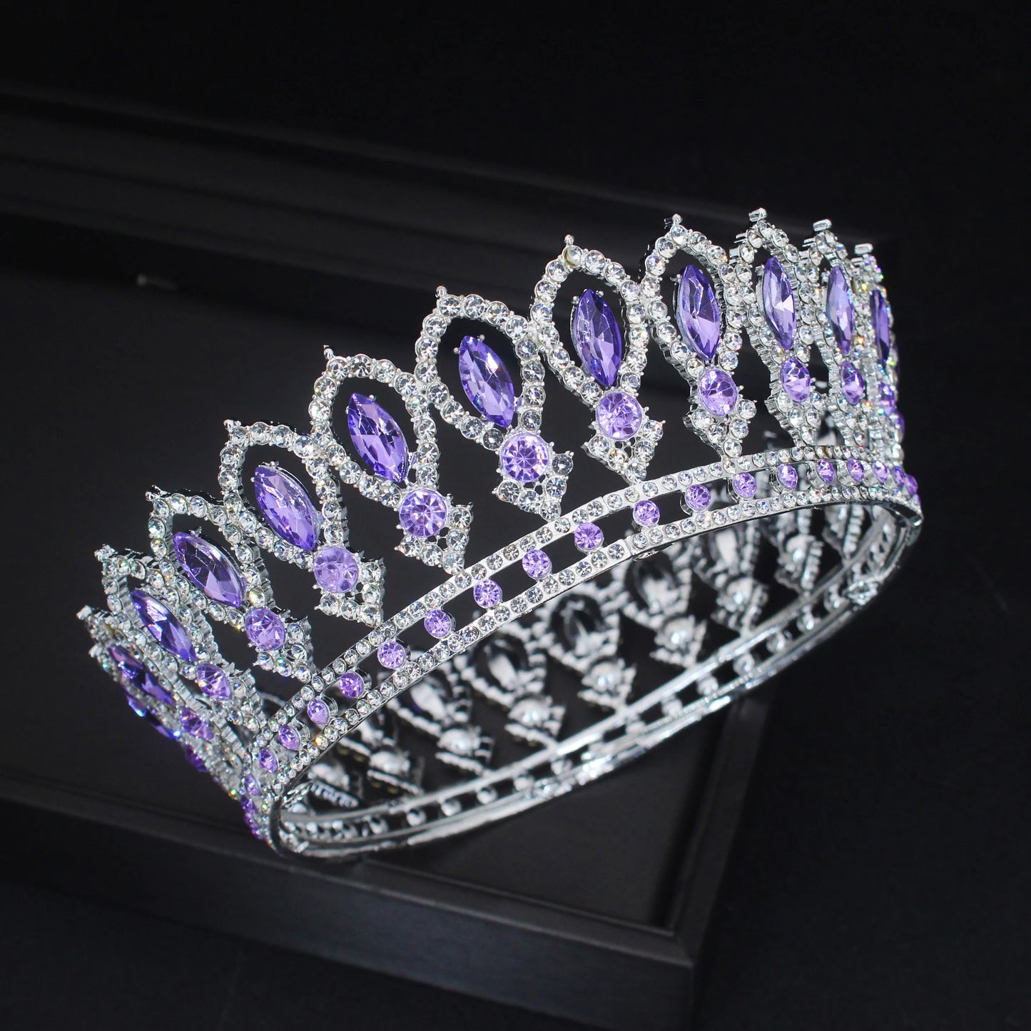 Luxury Crystal Tiaras and Crowns Queen Bride Diadem Wedding Bridal Headpiece For Women Hair Jewelry Accessories - EUFASHIONBAGS