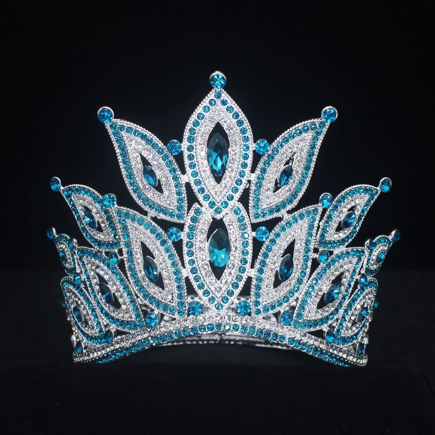 Luxury Queen Tiaras and Crowns Bride Women Crystal Diadem Hair Ornaments Wedding Bridal Hair Jewelry Accessories - EUFASHIONBAGS