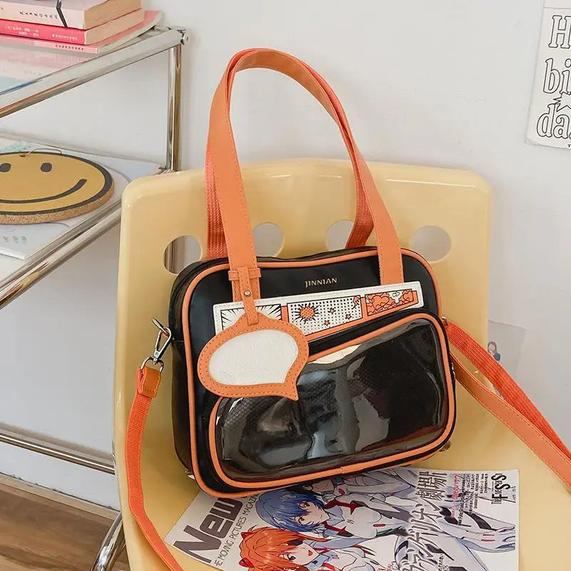 Anime Women Ita Bags Fashion New Individuality DIY Badge Crossbody Shoulder Bags JK Uniform Students Bolso Mujer