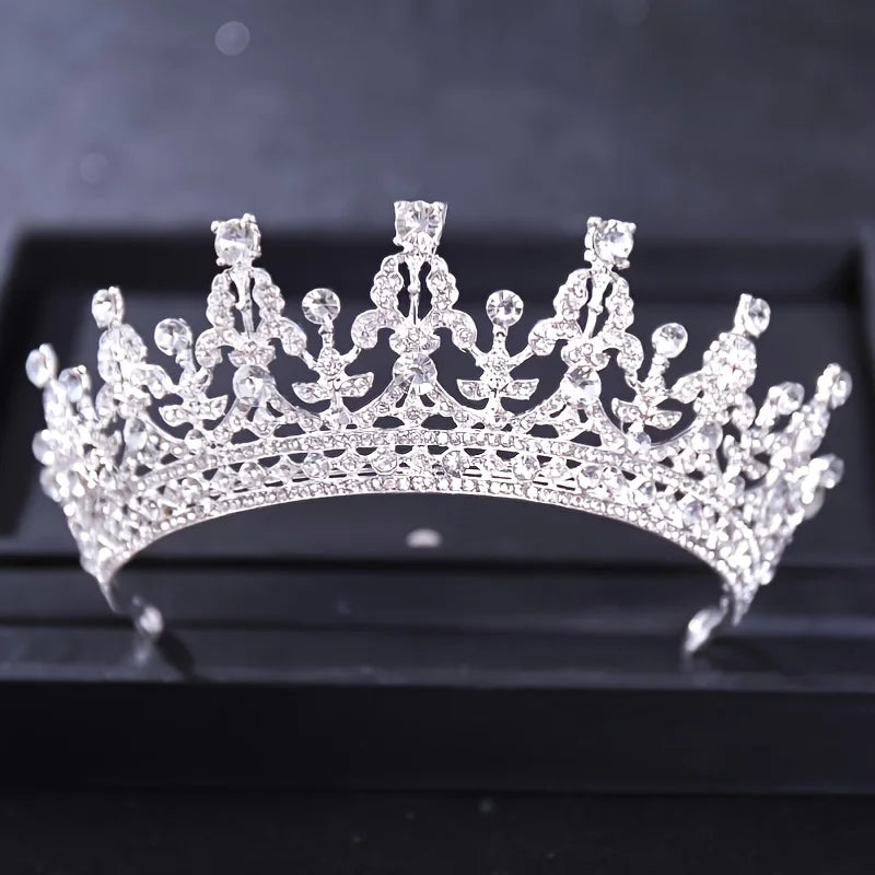 Diverse Silver Gold Color Crystal Crowns Bride tiara Fashion Queen For Wedding Crown Headpiece Wedding Hair Jewelry Accessories - EUFASHIONBAGS