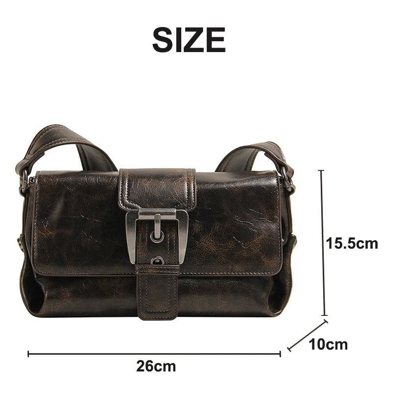 Vintage Women's Shoulder Bag Large Designer Luxury Crossbody Messenger Bags Fashion Female Trends Handbags