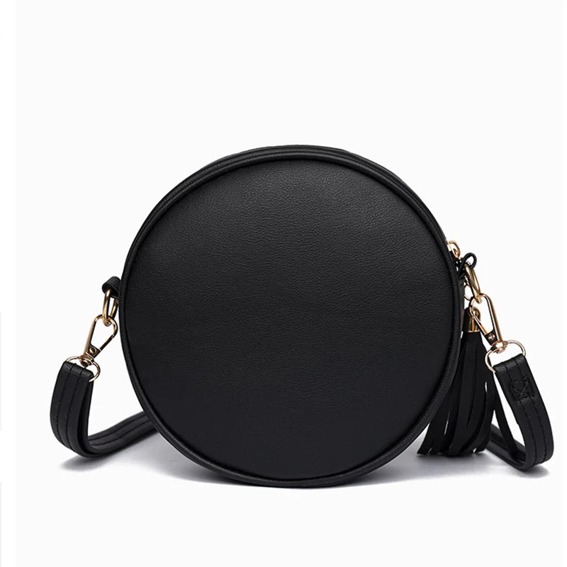 Fashion Trend Love Embroidery Small Round Bag Ladies Handbag Shoulder Bags New Small Women's Crossbody Bag - EUFASHIONBAGS