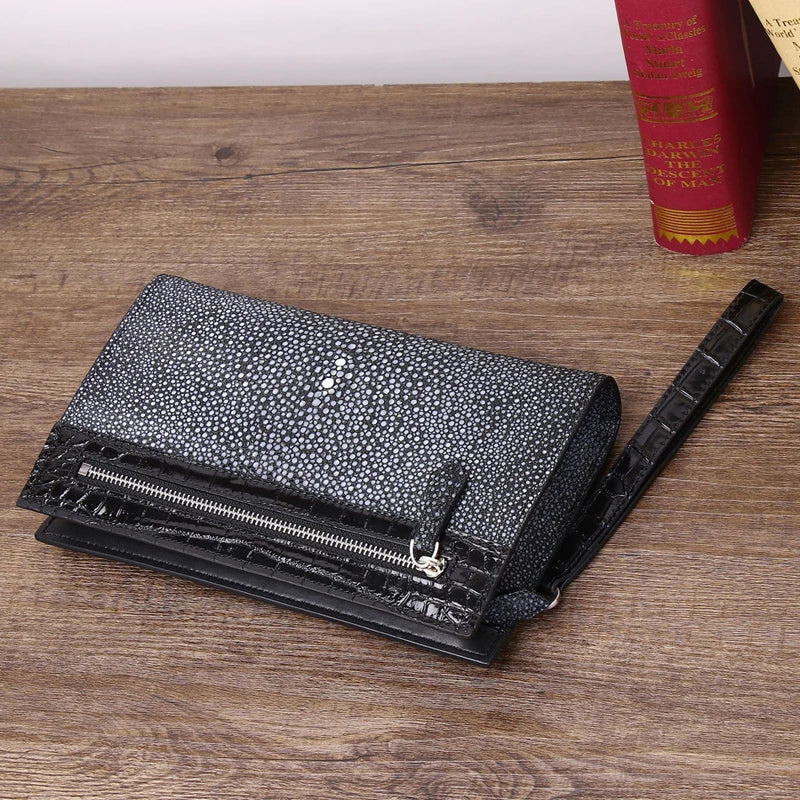 New Men's Clutch Bag High-quality Genuine Leather Envelope Clutch Bag Large Men's Bag