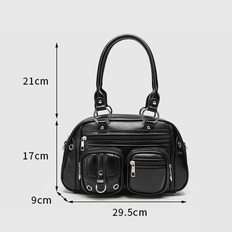 Fashion Women's Bag New Designer Luxury Shoulder Bags PU Leather Women Handbags Multiple Pockets Girls Crossbody Bag