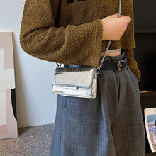 Carica l&#39;immagine nel visualizzatore di Gallery, Women Shoulder Handbags Crocodile Pattern PU Leather Trend Designer Chain Hasp Bags Coin Purse Mini Single Square Bag