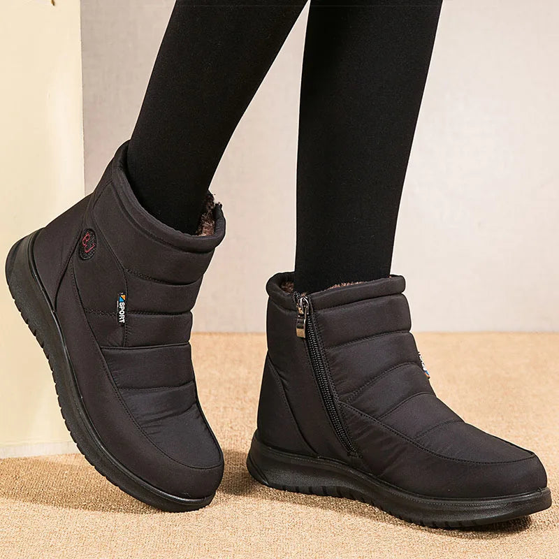 Women Boots Winter Shoes For Women Ankle Boots Waterproof Snow Boots Black Short Winter Botas Mujer Casual Botines Female - EUFASHIONBAGS