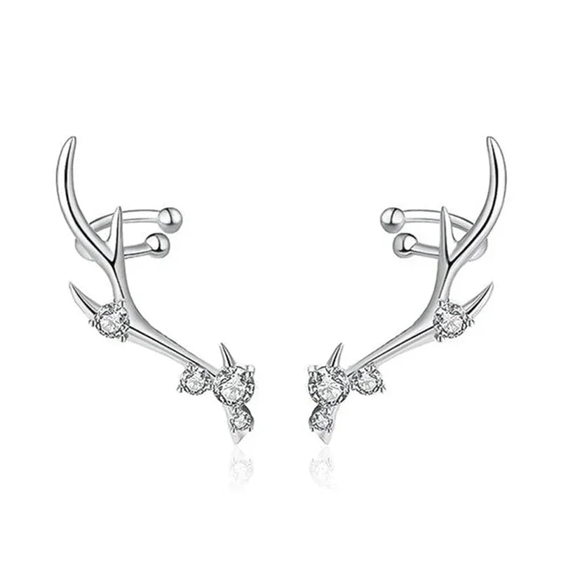 Antler Elk Earrings for Women Piercing Exquisite Female Clime Earrings Daily Wear Party Temperament Sweet Girls Jewelry