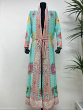 Charger l&#39;image dans la galerie, YUDX Miyake Pleated Vintage Printed Turn-down Collar Long Sleeve Mix Women Coat Woman Winter 2024 New Dubai Style Plus Size Coat