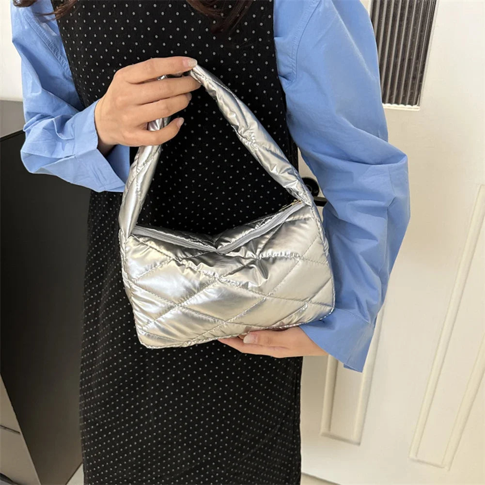 Trendy Luxury Designer Handbag for Women Diamond Lattice Shoulder Hobo Bag Quilted Underarm Bag Stylish Clutch Top Handle Bag - EUFASHIONBAGS