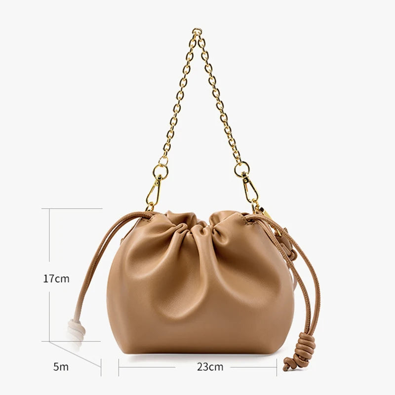 Luxury Bag for Women New Genuine Leather Women's Crossbody Shoulder Bags High Quality Cowhide Female Handbag