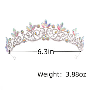 Baroque Crystal Bridal Tiaras And Crowns For Women Bride Rhinestone Prom Party Diadem Wedding Bridal Hair Accessories Jewelry