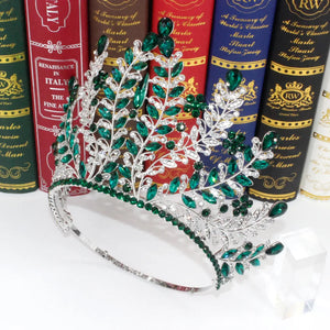 Luxury Miss Universe Paraguay Angola Wedding Crown for Women Big Rhinestone Banquet Tiara Party Costume Hair Jewelry Accessories