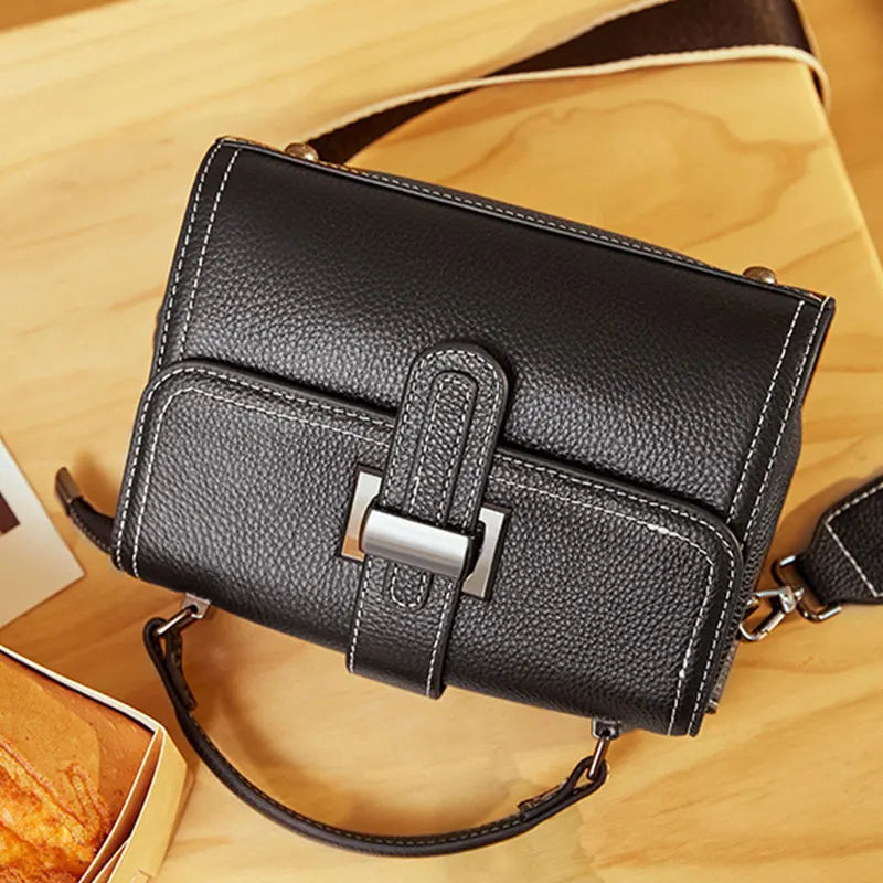 New Women's Bag High Quality Cowhide Fashion Crossbody Bags Genuine Leather Women Shoulder Bag Luxury Female Handbags