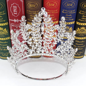 Luxury Miss Universe Paraguay Angola Wedding Crown for Women Big Rhinestone Banquet Tiara Party Costume Hair Jewelry Accessories