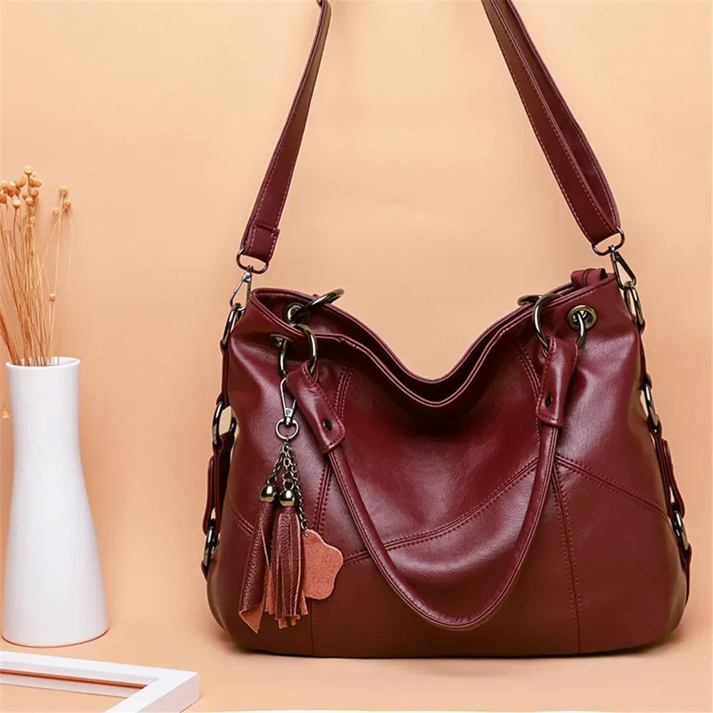 Soft Leather Tassel Luxury Handbags Women Bags Designer Handbags High Quality Ladies Crossbody Hand Tote Bags For Women