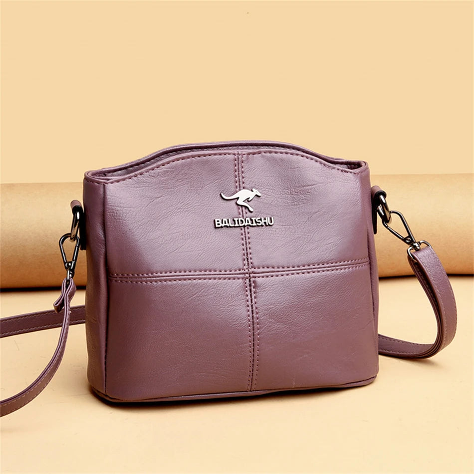 High Quality Soft Leather Shoulder Crossbody Bags for Women Luxury Designer Handbags Purses Female Messenger Bag Sac A Main - EUFASHIONBAGS