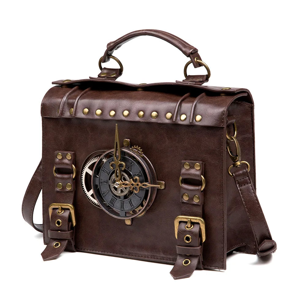 Medieval Renaissance punk industrial retro style women's shoulder bag messenger crossbody bag handbag messenger birthday gift