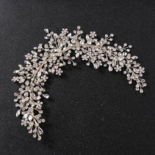 Cargar imagen en el visor de la galería, Crystal Rhinestone Bridal Wedding Headbands Tiaras Hairbands For Women Bride Bridal Wedding Hair Accessories Jewelry Band Gift