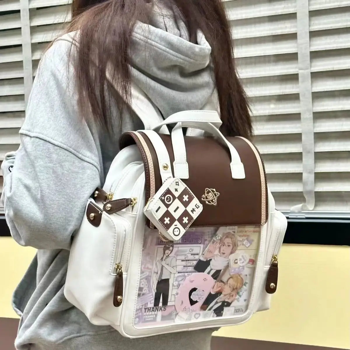 Transparent Ita Bag Backpack Women Harajuku Aesthetic JK Uniform Mochila Schoolbag Female Large Backpacks