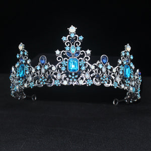 Baroque Crystal Tiara Crown Headbands Bridal Diadem For Women Wedding Hair Jewelry Accessories Bride Pageant Prom Headpiece