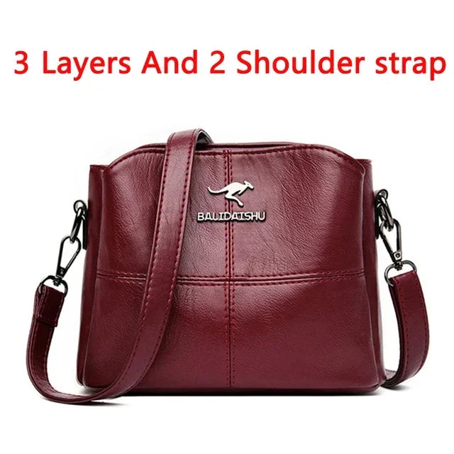 Women Embroidery Tote Bag High Quality Leather Handbags Women Shoulder Bag Small Crossbody Bags For Women Sac a Main