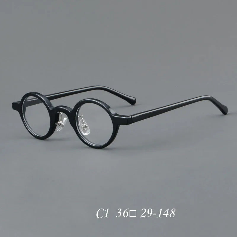 Retro Round Plate Punk Flat Mirror Fashion Men's Quality Optical Mirror Women's Computer Literature Presbyopia Mirror +50~+150