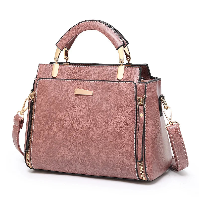 New Women's Shoulder Bag Retro Style PU Leather Crossbody Bags Europe America Fashion Luxury Women Handbags