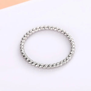 Twist Finger Ring for Simple Stylish Thin Rings Fashion Contracted Accessories