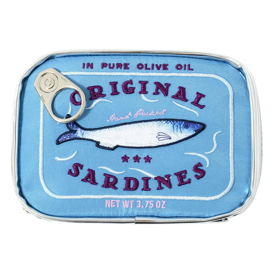 Canned Sardines Bath Women Travel Cosmetic Bag Cute Toiletry Bag Portable Zipper Soft Creative Makeup Bags Storage Case Weekend