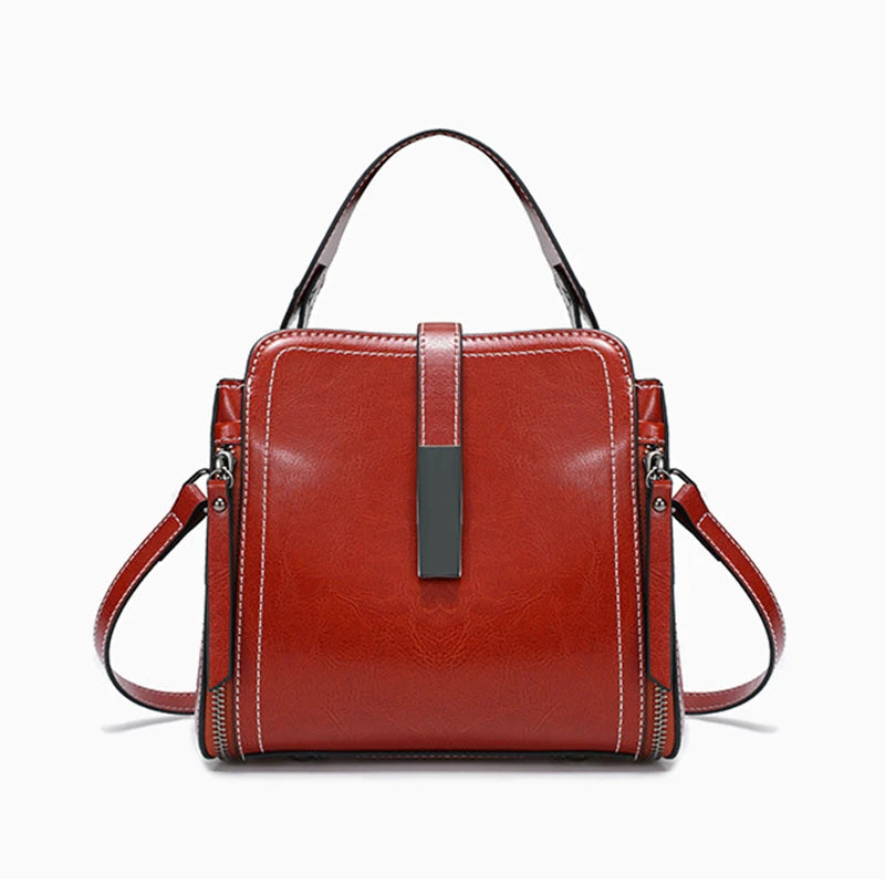 Cowhide Women Bags New Fashion Genuine Leather Women's Handbag High-quality Luxury Crossbody Shoulder Bag