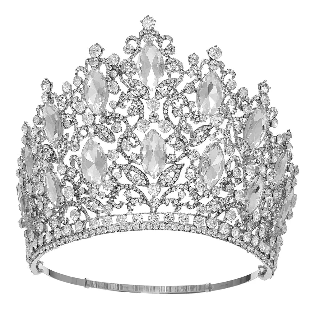 Miss Thailand Power of Resilience Large Diadem High Bridal Crown Beauty Pageant Headdress Wedding Dress Hair Jewelry Accessories - EUFASHIONBAGS