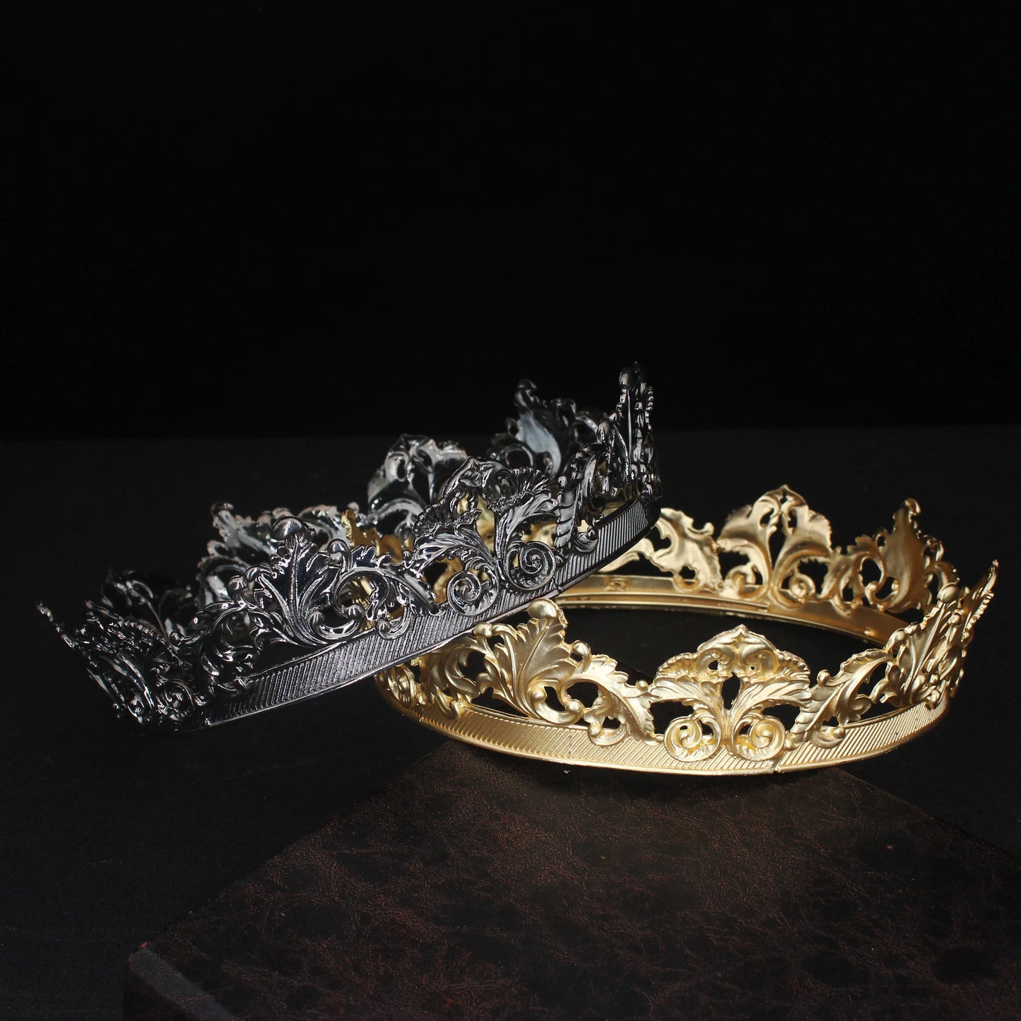 Royal Crowns Queen King Pageant Prom Tiara Diadem Vintage Men Crown Head Jewelry Accessories Hair Ornaments - EUFASHIONBAGS