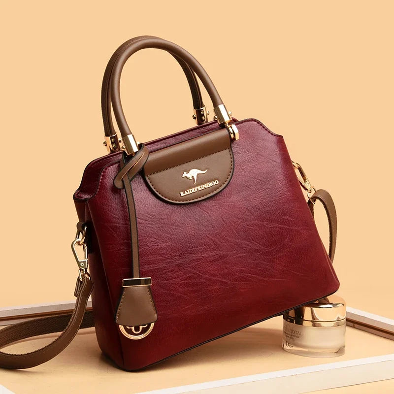 Casual Tote Leather Small Crossbody Bags for Women 2024 New Luxury Handbags Women Bags Designer Simple Shoulder Bag