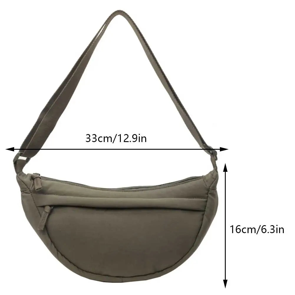 Fashion Crossbody Bags for Women Men Small Sling Shoulder Bag Luxury Design Handbag Chic Half Moon Crescent Hobo Bag Purses - EUFASHIONBAGS