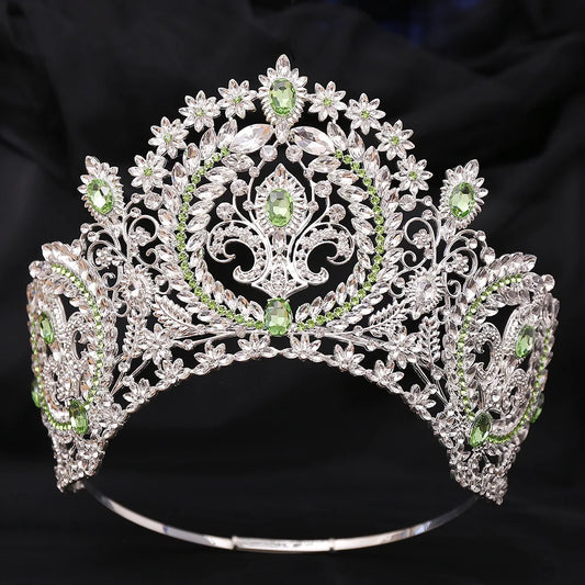 Miss Supranational Hair Crown Shiny Rhinestone Tiara Large Bridal Wedding Beauty Pageant Party Big Crowns Headpiece Accessories