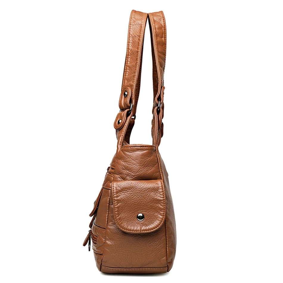 Genuine Brand Soft Leather Handbags High Quality Women Bags Small Casual Female Messenger Shoulder Bag