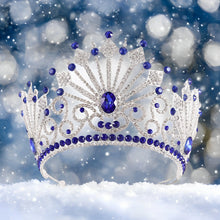 Cargar imagen en el visor de la galería, Luxury Crystal Queen King Tiara Crowns Women Girls Wedding Hair Jewelry Accessories Pageant Prom Beauty Diadem Female Headpiece